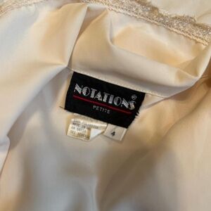 Notations Ivory Satin Blouse